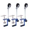 Fixed Pulley Apparatus Set Includes Metal Pulleys Dynamometer Hook Weights And Mounting Clamp for Science Education