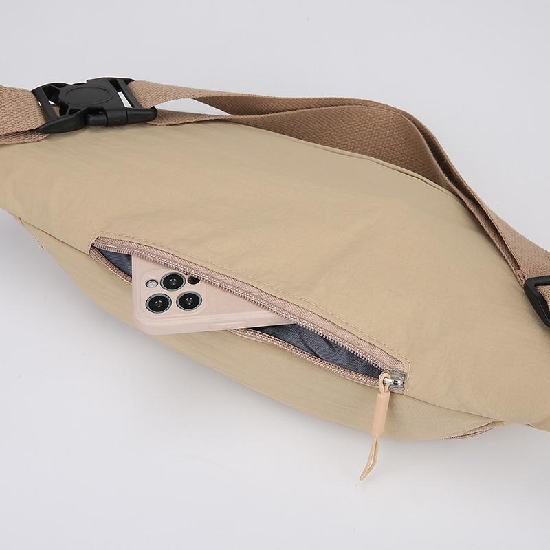 Women's Large nylon Waist Bag Casual Travel Phone Belt Pouch Fanny Pack Banana Bag - Fashionable Belt Bag for Women