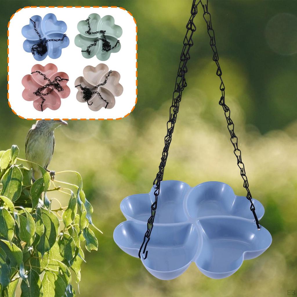 Bird Feeder Birdfeeder Simple Setup Attract Hummingbirds Hangable Feeding Tray for Backyard Patio