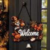 Halloween Wooden Door Hanger with and Bell | Festive Wall Decor for Party Celebrations