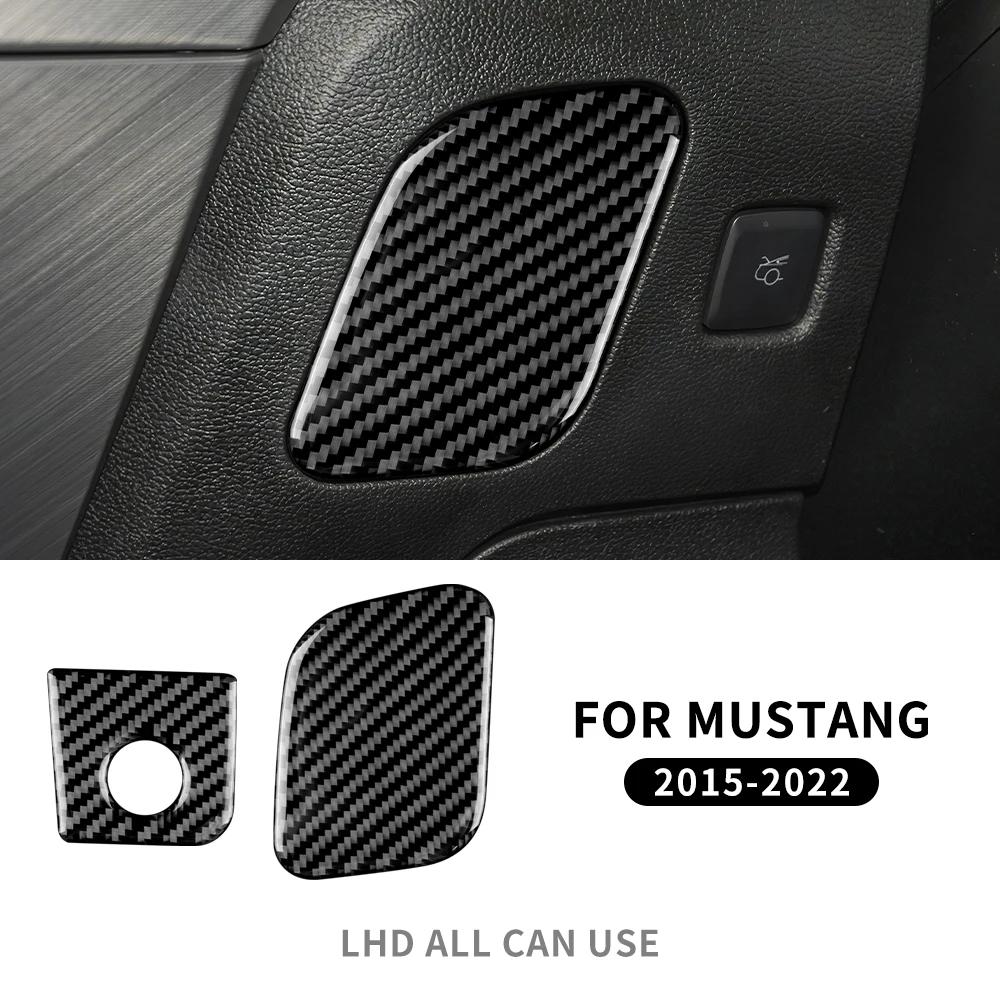 Real Carbon Fiber Dashboard Trim Panel for Ford Mustang 2015-2023 Interior