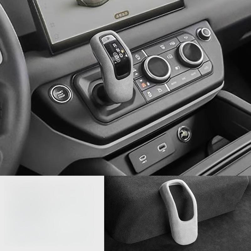 For Land Rover Defender 110, 90 version file handle cover, gear panel, armrest box cover, fur decoration modification 2022-2025