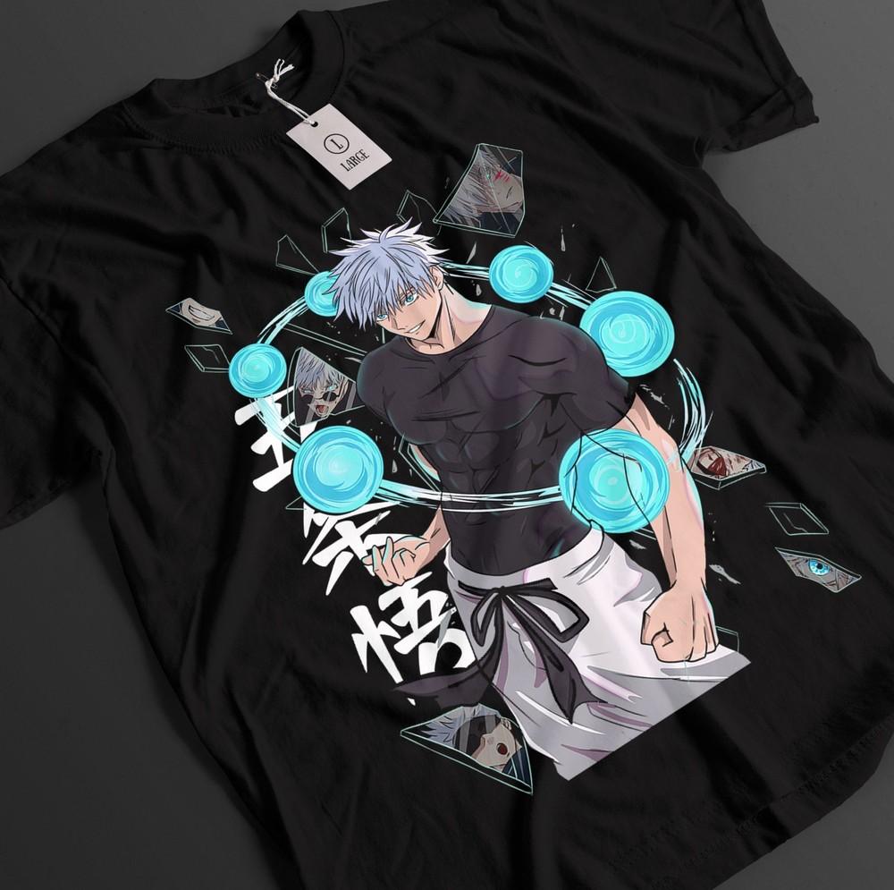 

Jujutsu Kaisen Shirt Gojo Satoru T-Shirt Sukuna Toji Top JJK Anime Unisex Tee 4XL