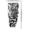 1 Sheet Realistic Fake Tiger Temporary Tattoos Sticker For Men Women Adults Water Transfer Transferable Tattoo Sleeve Waist Arm