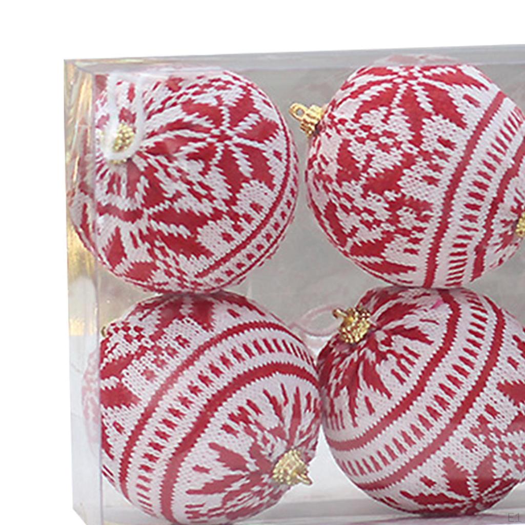 6 kusů Vánoční baňky ozdoby Strom závěsné dekorace Přívěsky s přívěsky na Vánoce