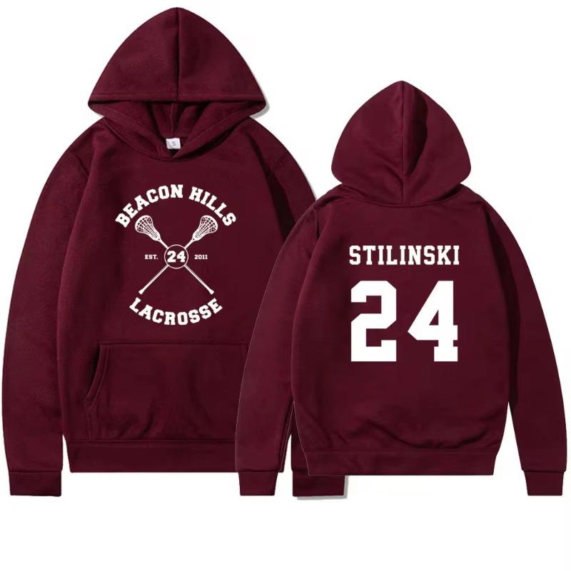 Autumn Teen Wolf Hoodie Beacon Hills Stilinski 24 Lahey McCall Men Womnen Fashion Design Pullover Men's Fleece Hoodies