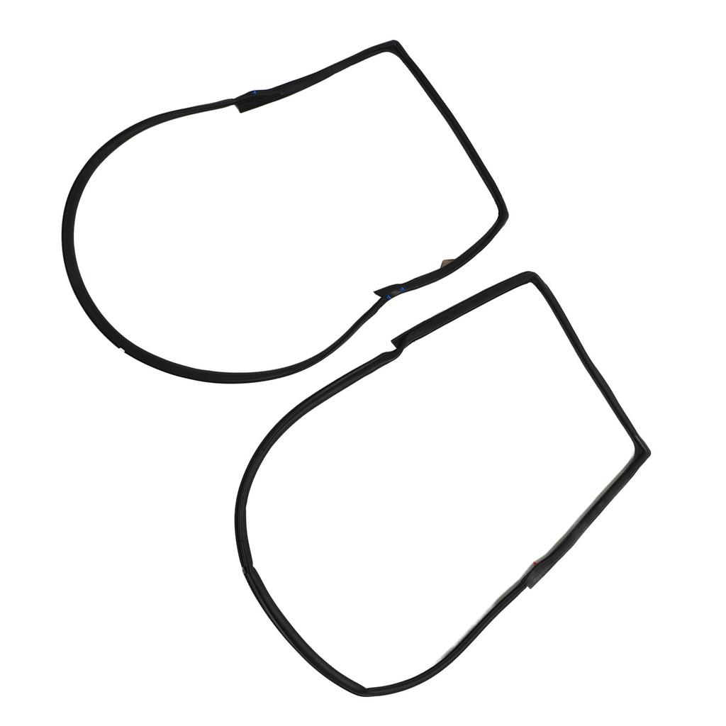 2PCS Front Door Weatherstrip Seal Waterproof Windproof Rubber 55395274AW for Wrangler JK 2007 To