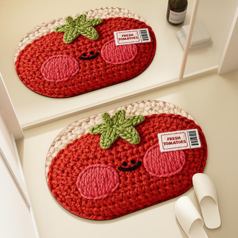 Quick-Dry Cartoon Diatom Mud Bathroom Door Mat – Absorbent & Non-Slip