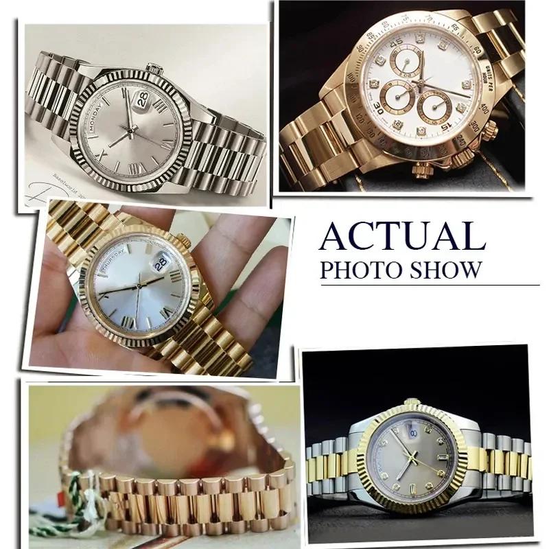 Watchbands For Rolex DATEJUST DAY-DATE OYSTERPERTUAL DATE Stainless Steel Watch Accessories Strap 17mm 20mm 21mm Watch Bracelet