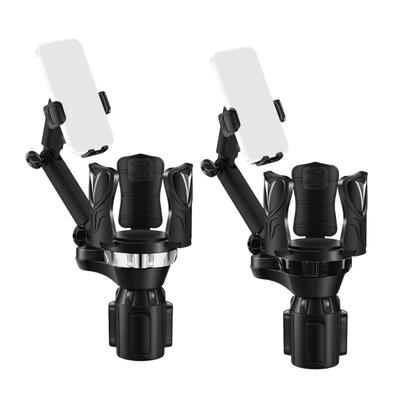 360 Rotatable 2 In 1 Car Cup Holder Expander With Anti Slip Base For Coffee And Phones Perfect For Travel And Commute