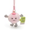 Fun Popova Baseball Pendant Plush Toy Cute Car Key Bag Hanging Doll Gifts for Girlfriend
