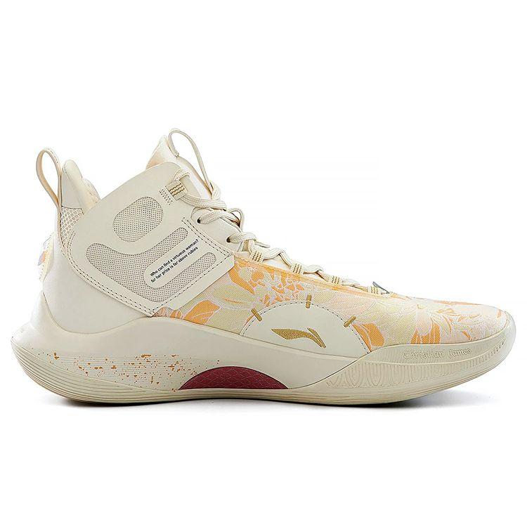 Li Ning CJ-1 Michael Jordan 1st Generation Fabric Synthetic Leather TPU Cushioning Anti-Slip Support Mid-Top Basketball Shoes ABAR019-14