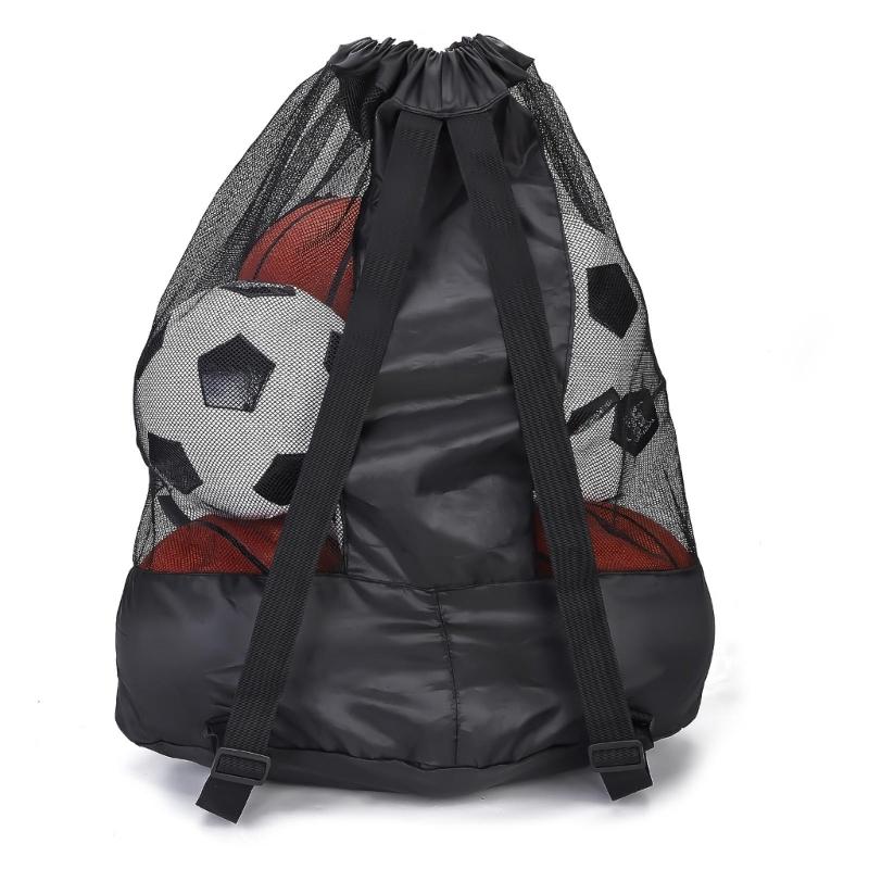 Large Size Mesh Sports Ball Storage Bag Durable Volleyball Ball Bag Basketball Carriers Football Storage Bag Easy to Us