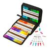 60/72/80/100 Color Paint Markers Drawing Pen Acrylic Marker Acrylic Pen Double Tip Brush Art Marker Pen Craft Supplies