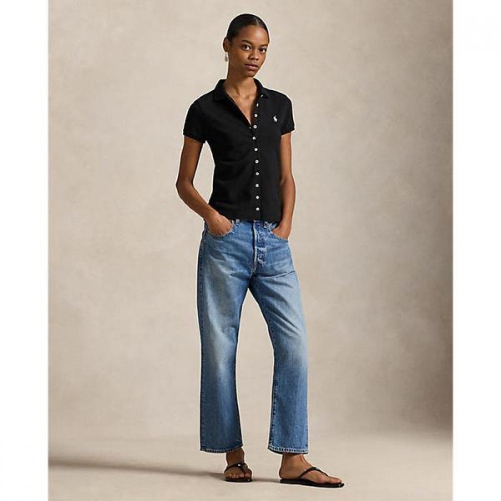 Polo Ralph Lauren Women S Button Placket Polo Shirt Wmpokninb920193001