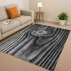 Classic Wood Grain Tree Growth Ring Brown Gray Living Room Non-Slip Area Rug Carpet For Bedroom Playroom Sofa,Home Decor Doormat