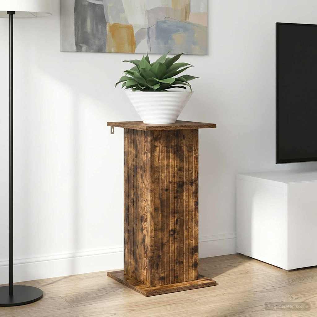 Plant Stand Smoked Oak 30.5 X 30 X 60.5 Cm