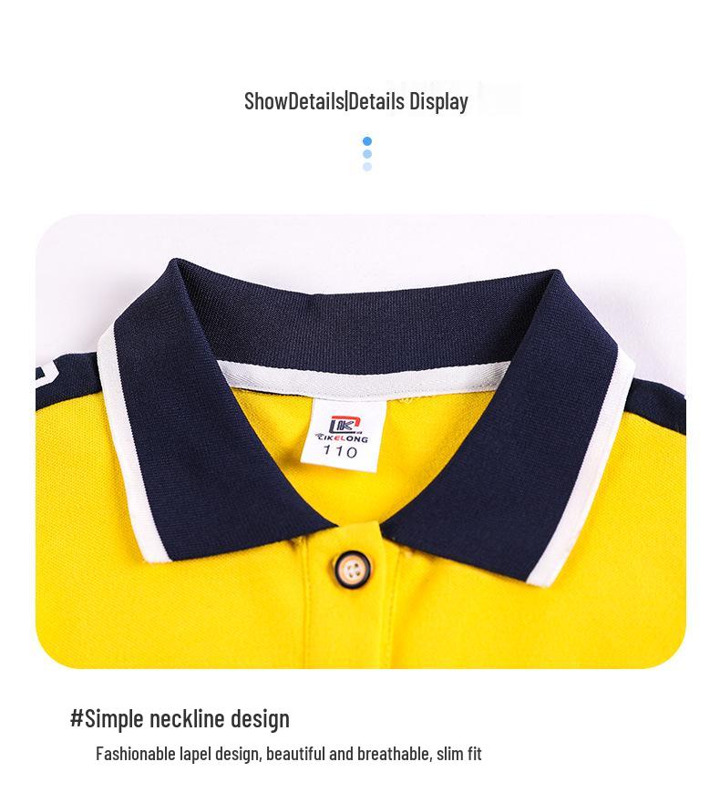 2025 Kids' Summer School Uniform: Short-Sleeve T-Shirt Sportswear for Kindergarten, Primary, and Secondary Students