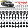 120x VW Transporter T4 T5 T6 İçin Araba Döşeme Astar Klipsleri Tampon Tutucu Oto Motor Alt Muhafaza Kapağı Bağlantı Elemanı Plastik Geçmeli Perçinler