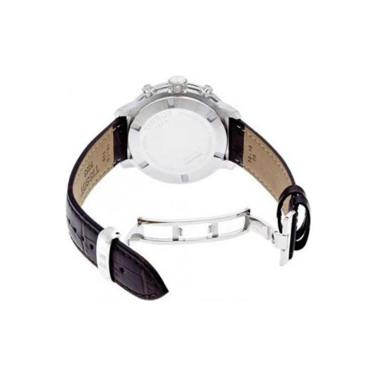 Tissot 200 Quartz Movement 200m Waterproof Men's Watch 42mm Silver Dial Stainless Steel Case Leather Strap T055.417.16.037.00