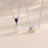 FANCIME Genuine Pearl Necklace for Natural Single Freshwater S925 Perfect for and Gift Wrapping Women, Pearl, 7-7.5mm, Pearl, Zirconia, Silver,