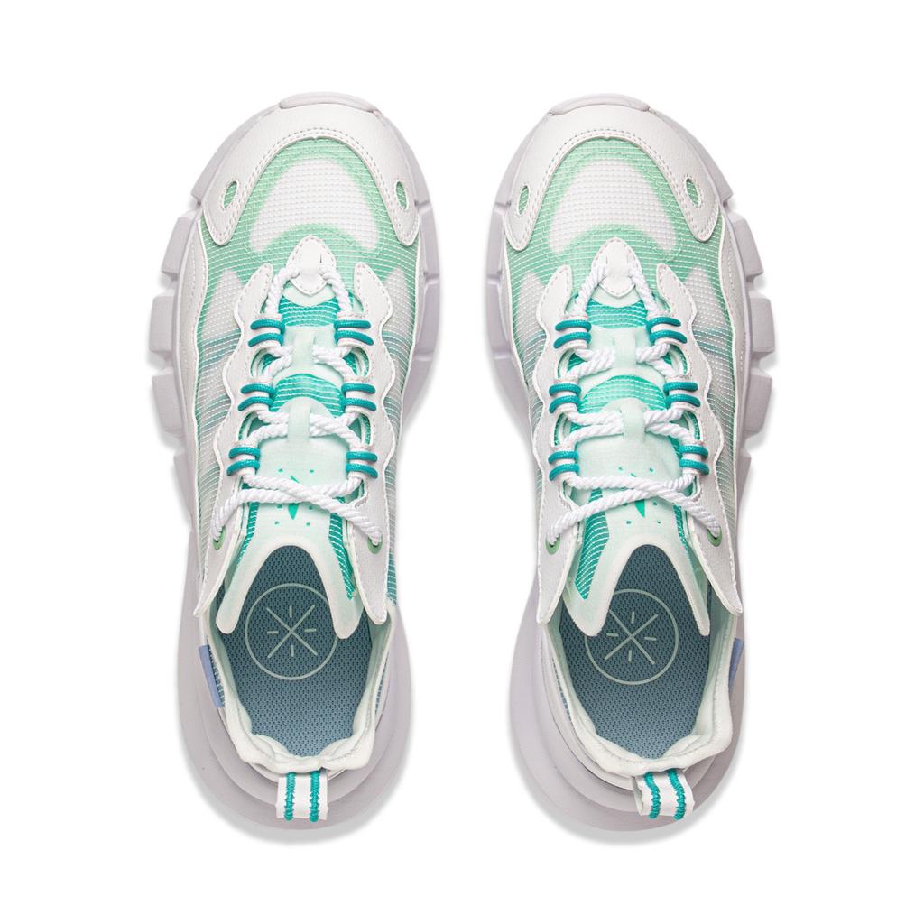 Li Ning Wade Essence Comfortable Versatile Non-Slip Wear-Resistant Low-Top Basketball Shoes Men Sneaker White Green ABCV025-5