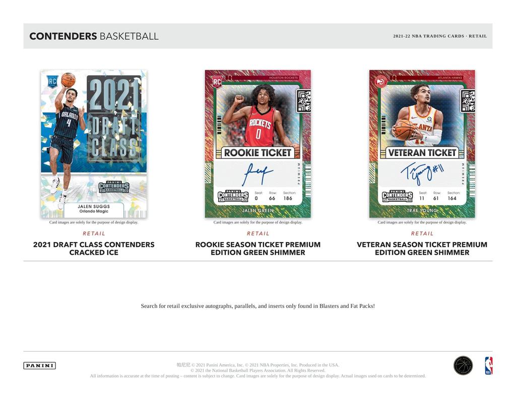 NBA Panini Contenders Basketball Blaster Box Panini Contenders Basketball Blaster Box 2021-2022