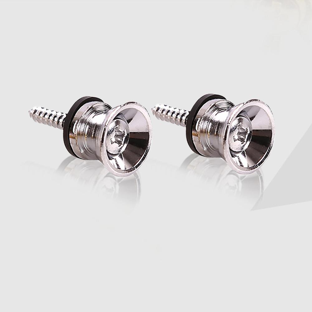 2x Guitar Pegs for Acoustic Electric Bass Ukulele Guitar Strap Buckle Lock Pins