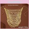 Gold Alloy Coin Pendant Necklace With Multilayer Tassels For Women Summer
