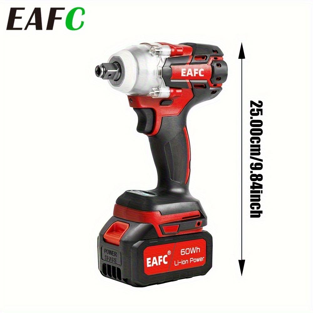 EAFC 21V Brushless Electric Wrench, Cordless Electric Wrench Set, 1/2 Inch Electric Wrench, Equipped with 3.0Ah Lithium Battery
