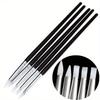 1set Manicure 5pcs Soft Silicone Pen, Small Head Silicone Embossing Pen, Nail Art Brushes Set, Soft Silicone Tips,nail Art Brush