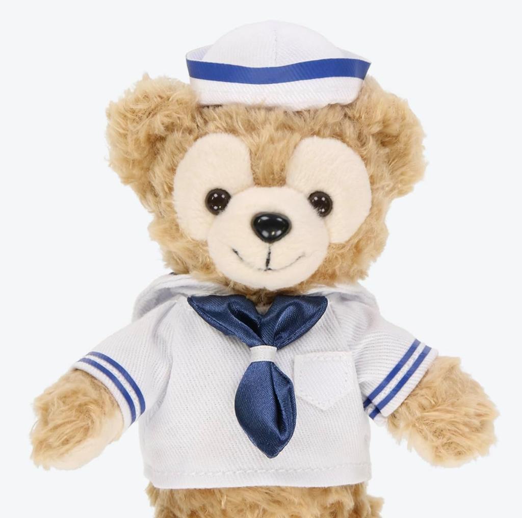 Duffy Sailor Uniform Plush Badge Duffy & Friends Plush Strap "Tokyo DisneySea Exclusive"