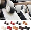 Nappa Leather Car Neck Pillow For Mercedes-Maybach S-Class Headrest Car Travel Rear Seat Support Cushion Interior Accessories