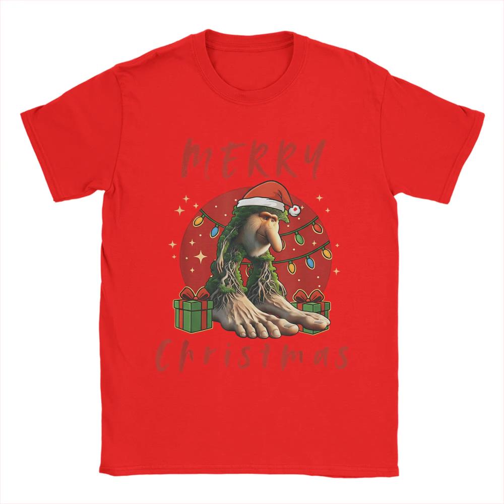 Italian Brainrot Christmas BRR BRR Patapim Merry Christmas TShirt Men Women Cotton TShirts Summer Tee Shirt Plus Size Clothing