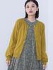 Knit Basic Crew Neck Cardigan MUSTARD ONE SIZE [Beams Heart] L/S Women's