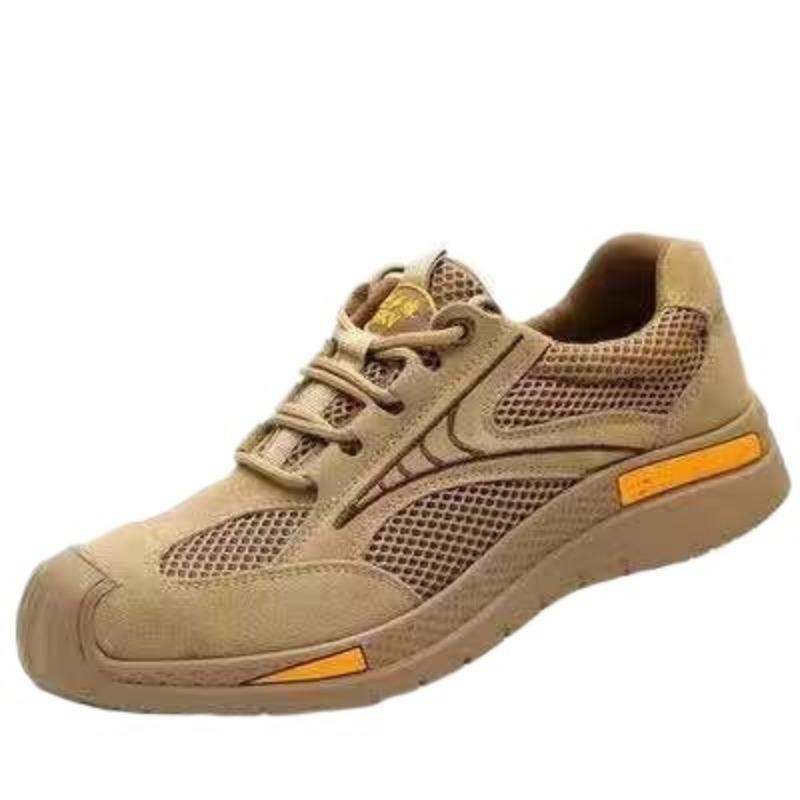 

Взуття для трудового страхування Літнє дихаюче взуття для електрозварювальних робіт Захисне взуття для будівельних майданчиків, що не розбиває та не проколює 37 жовтий