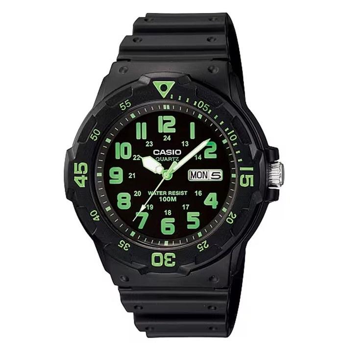 [Casio] Standard Quartz Watch MRW-200H-3BV Men s Black & Lime Green