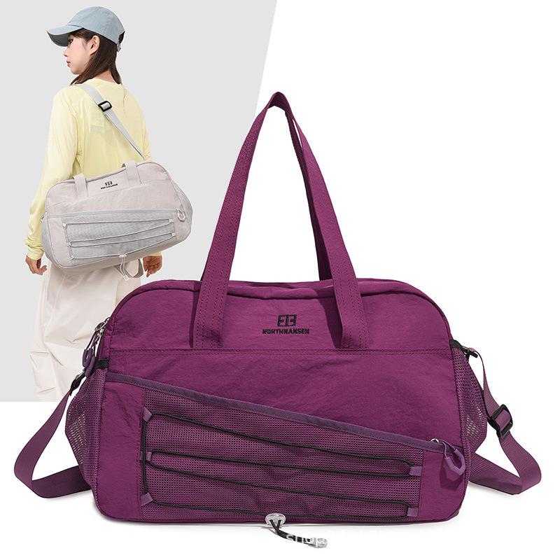 Lightweight Large Capacity Crossbody Bag with Shoe Compartment for Travel & Sports
