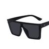 Occhiali da Sole Quadrati Oversize da Donna Uomo Vintage Montatura Grande Rettangolare Occhiali da Sole Foto di Strada Occhiali da Guida UV400 Gafas De Sol