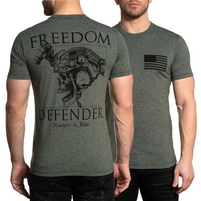 Til Valhalla. America Warrior Spirit Vi King Tactical Skull Military T-Shirt  O-Neck Short Sleeve Casual Mens T-shirt
