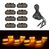 18LED Front Grille Light FOR FOTON TUNLAND V9 Car Daytime Running Light Wheel Eyebrow Lamp For Pickup Offroad 12V Led Light