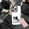 Whale Fall-Art Phone Case For iPhone 17,16,15,14,13,12,Pro MAX Black Matte Shockproof Cover