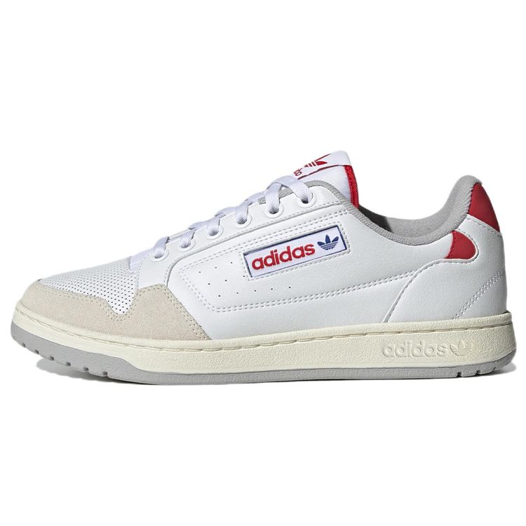 Adidas Originals Ny 90 Leather Comfortable Non-Slip Durable Low-Top Sneakers Men Sneakers White Red GX4393