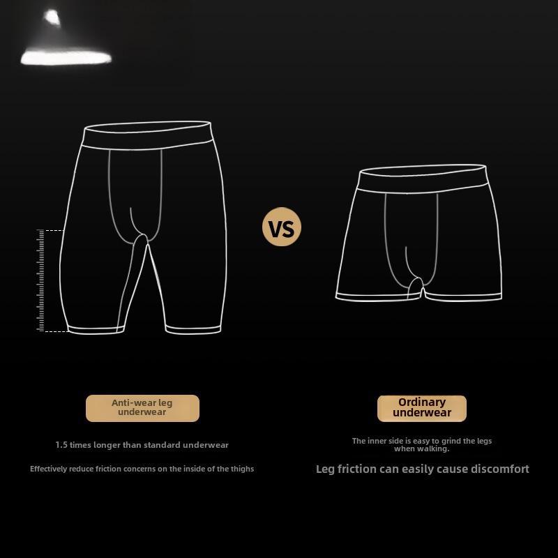 Schnelltrocknende Sommer-Boxershorts aus Eisseide für Herren – verschleißfest, lockere Passform, verlängerte Länge