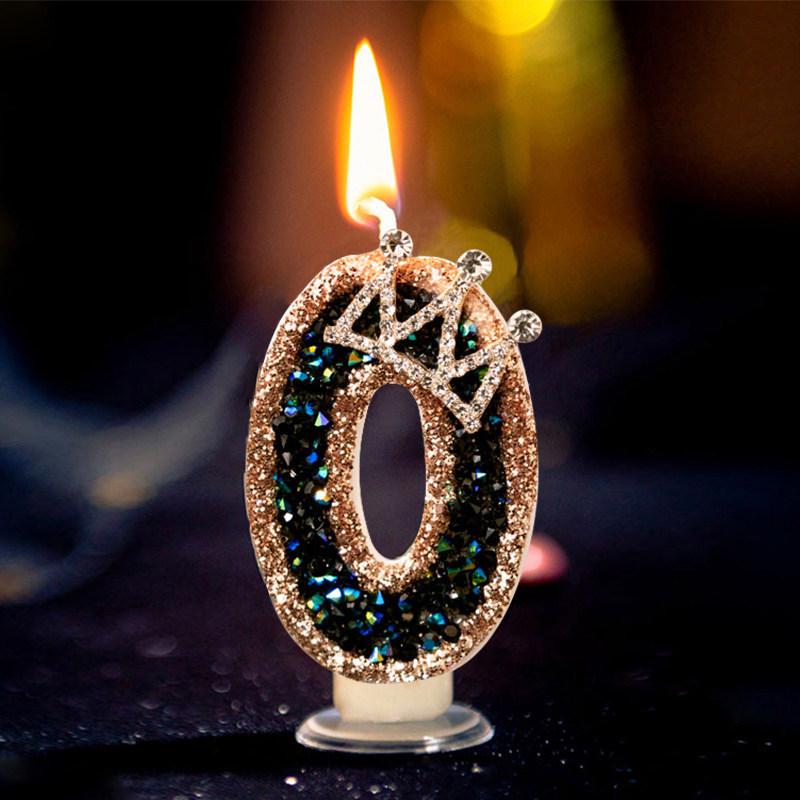 Creative Crown Birthday Number Candles - Adult & Kids Cake Decoration Topper