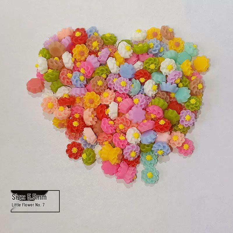 

Mini Colored Five-Petal Flower Nail Art Decorations - Mixed Jewels & Accessories