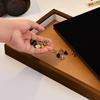 Wall Mounted Badge Display Frame Transparent Dust Cover Large Capacity Pin Storage Box Felt Board Dust-proof Brooch storage box