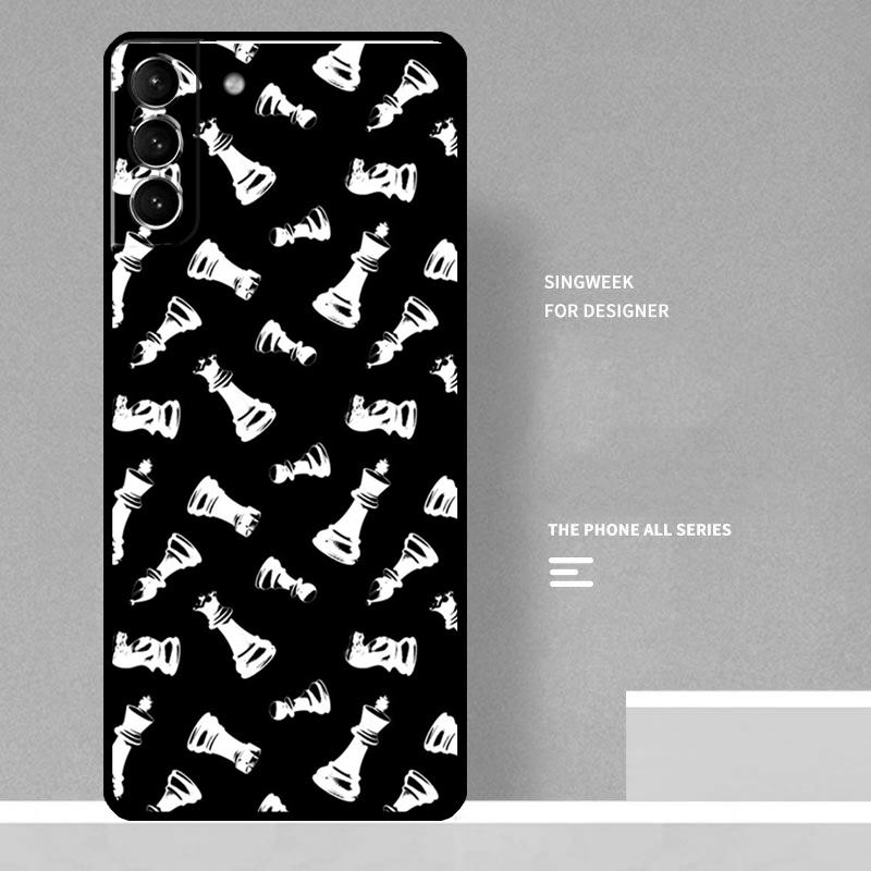 Chess Case For Samsung Galaxy S24 Ultra S21 S22 S23 Plus Note 10 Note 20 S8 S9 S10 S20 FE Coque