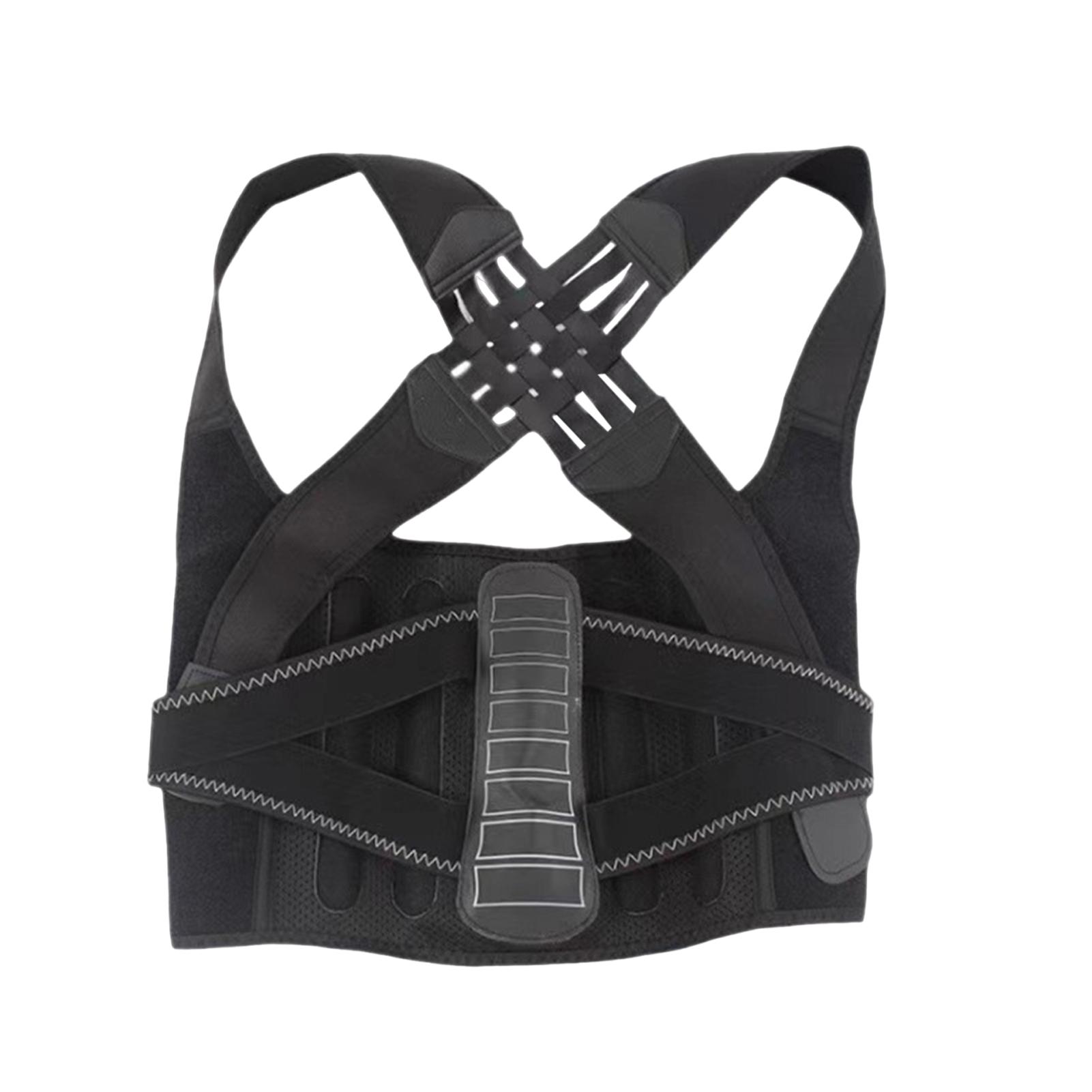 

Корректор осанки для взрослых, регулируемый дышащий, для мужчин и женщин, для подростков, бандаж на плечо и спину, облегчение боли, корректирующий ремень для защиты от горбуна M