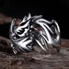 Vintage Bold Flame Dragon Ring for Men Punk Hip-hop Adjustable Open Ring Personalized Male Jewelry Gift
